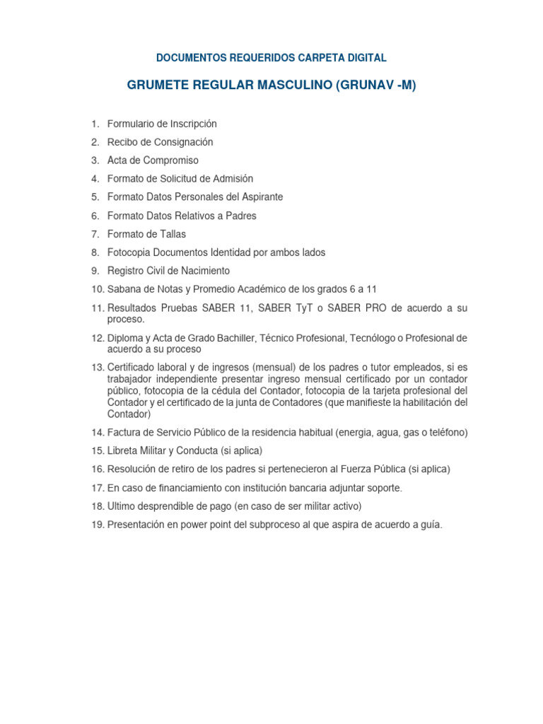 Consejos para ir a la Ciudad Perdida 4 Documentación necesaria